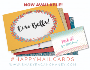 #HappyMailCards postcards inspiring and encouraging available available www.shakyracanchaney.com